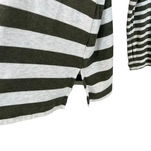 Cabi Playoff Hoodie Olive Stripe Women's S - Picture 6 of 10